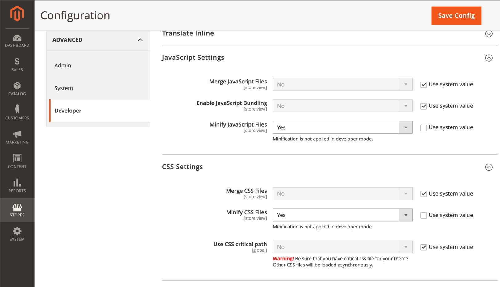 Magento website optimization: minify CSS and JavaScript