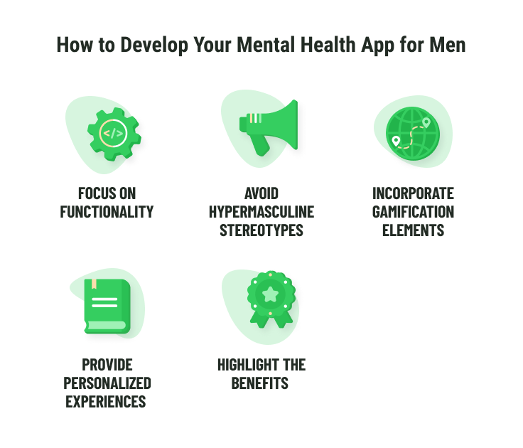 Tips for creating a mental health app for men