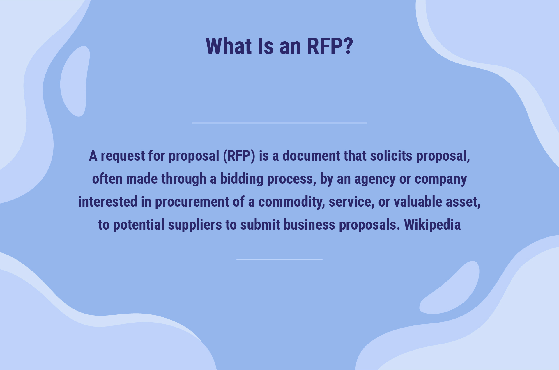 wikipedia definition of RFP
