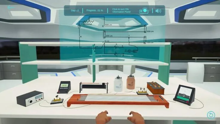 Gamification with simulation in a virtual 3D laboratory