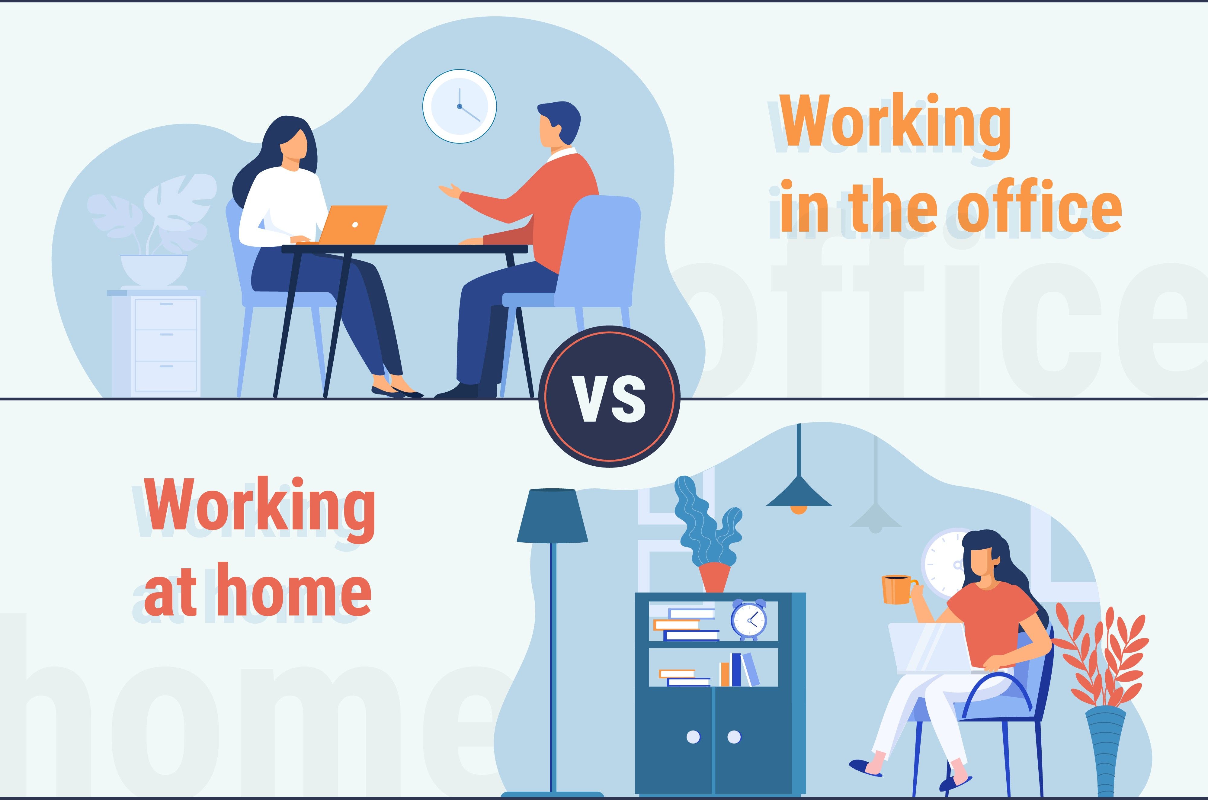 office work vs work from home