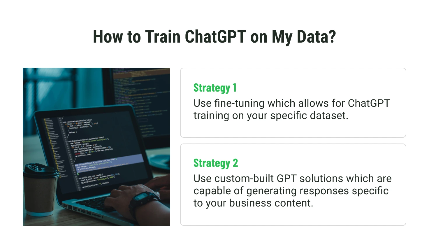 How to train ChatGPT on my data?