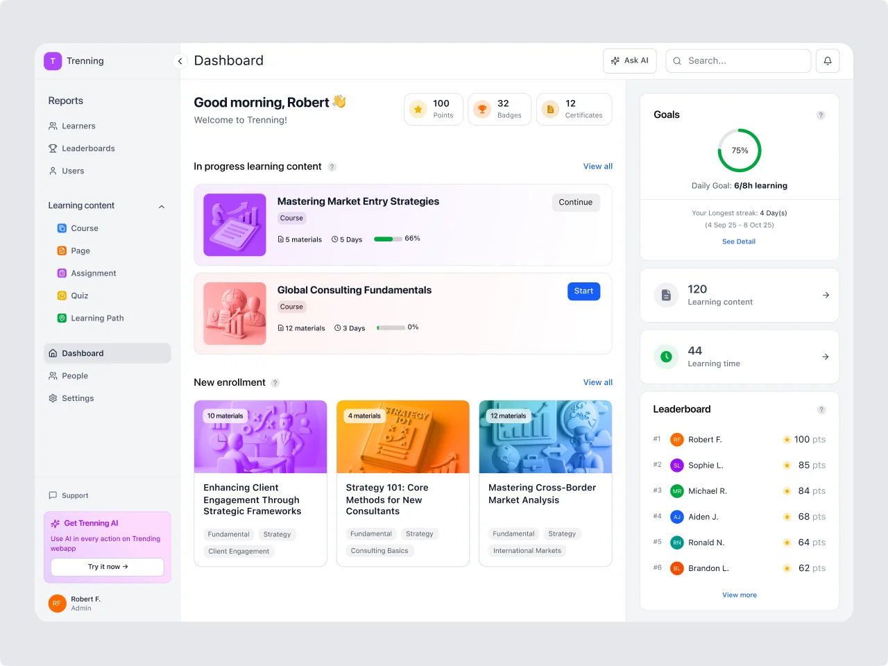 Implementing a Custom AI-Powered LMS for a Global Consulting Firm