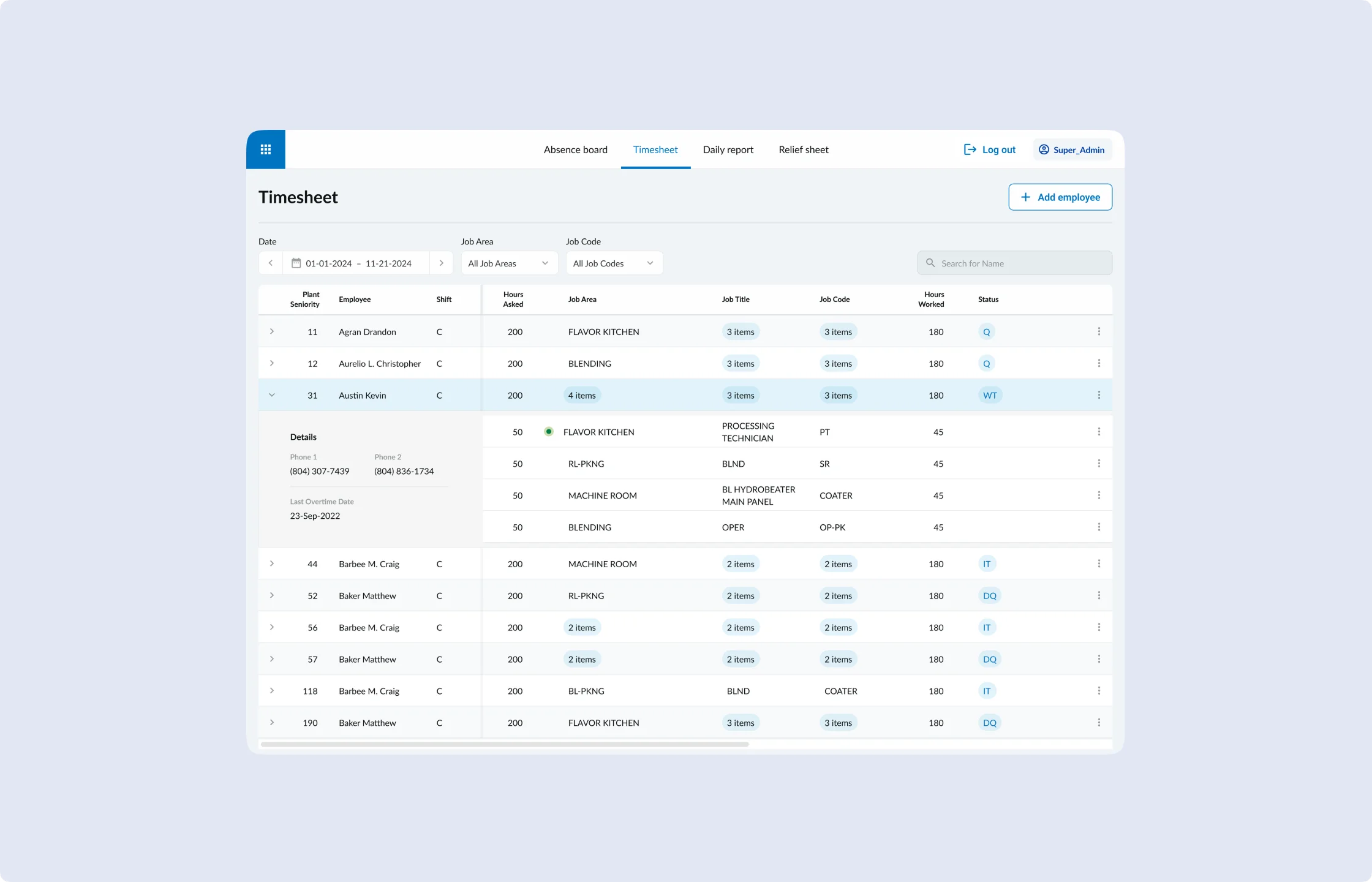 Smart employee tracking & productivity management app