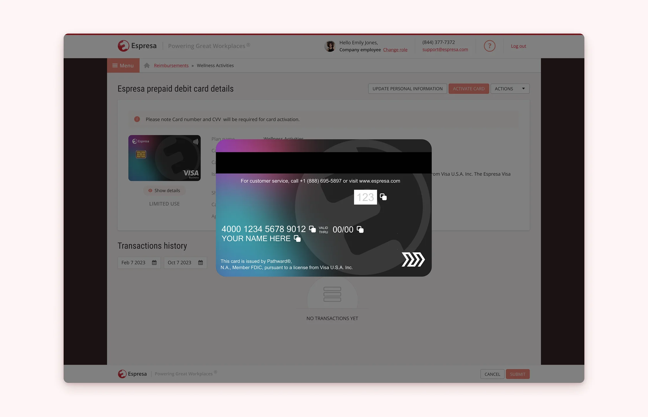 The unique user interface of the solution developed by Emerline