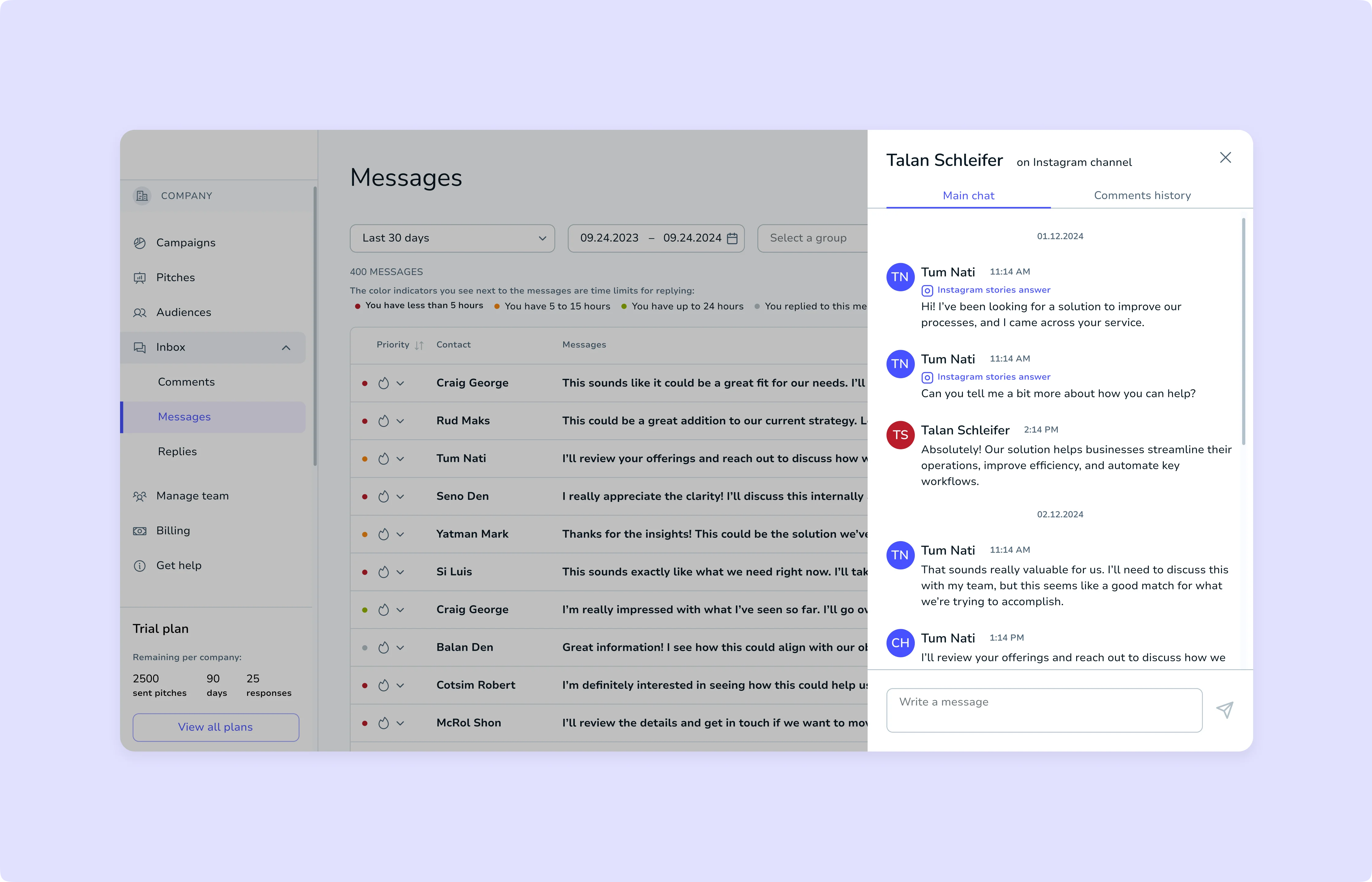 Real-time communication tool