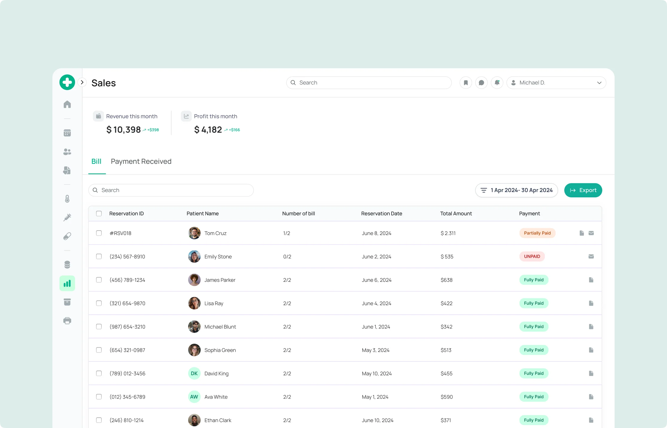Optimized billing and revenue cycle management (RCM)