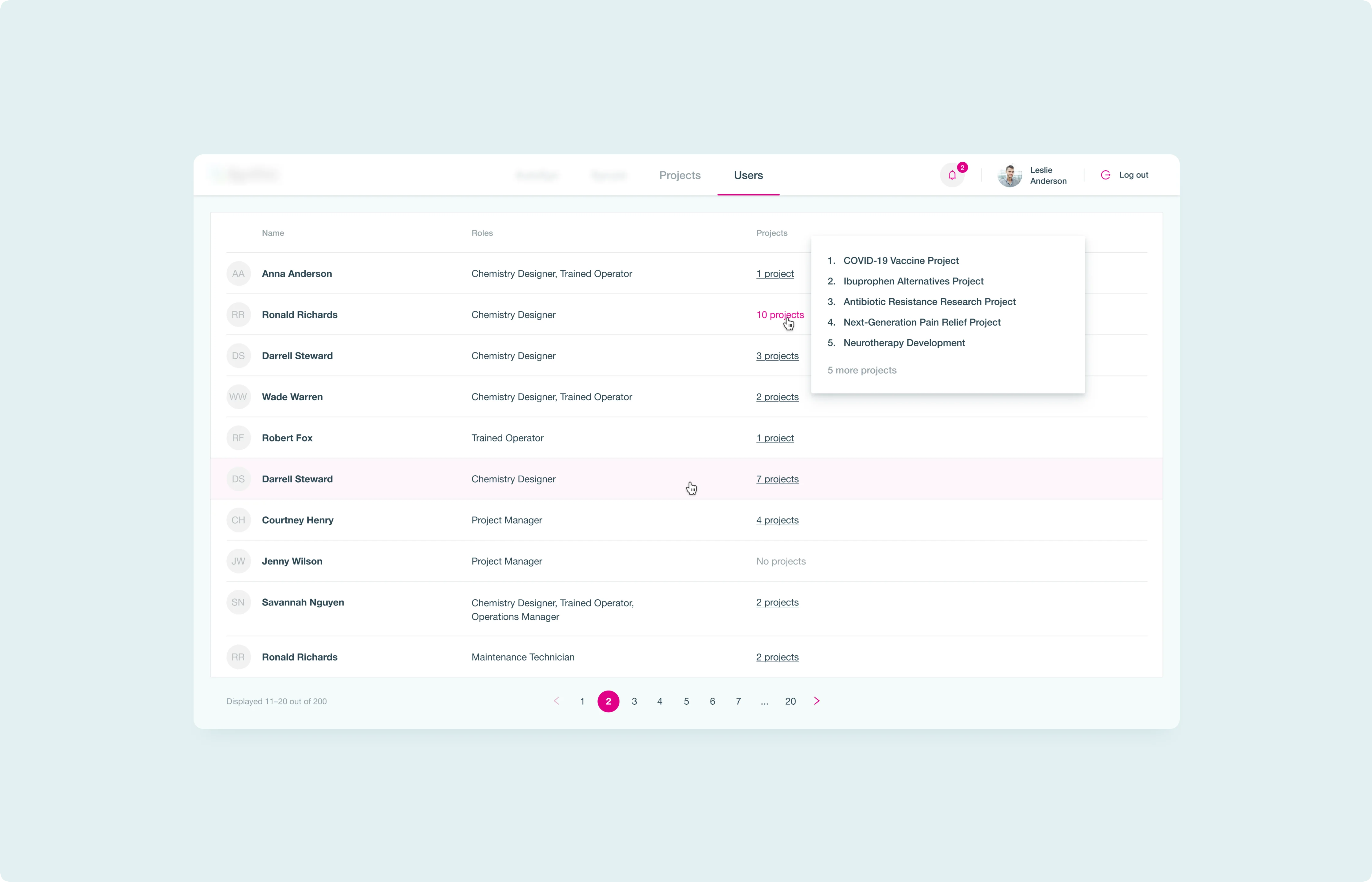 Administrative Module (user management, etc.)