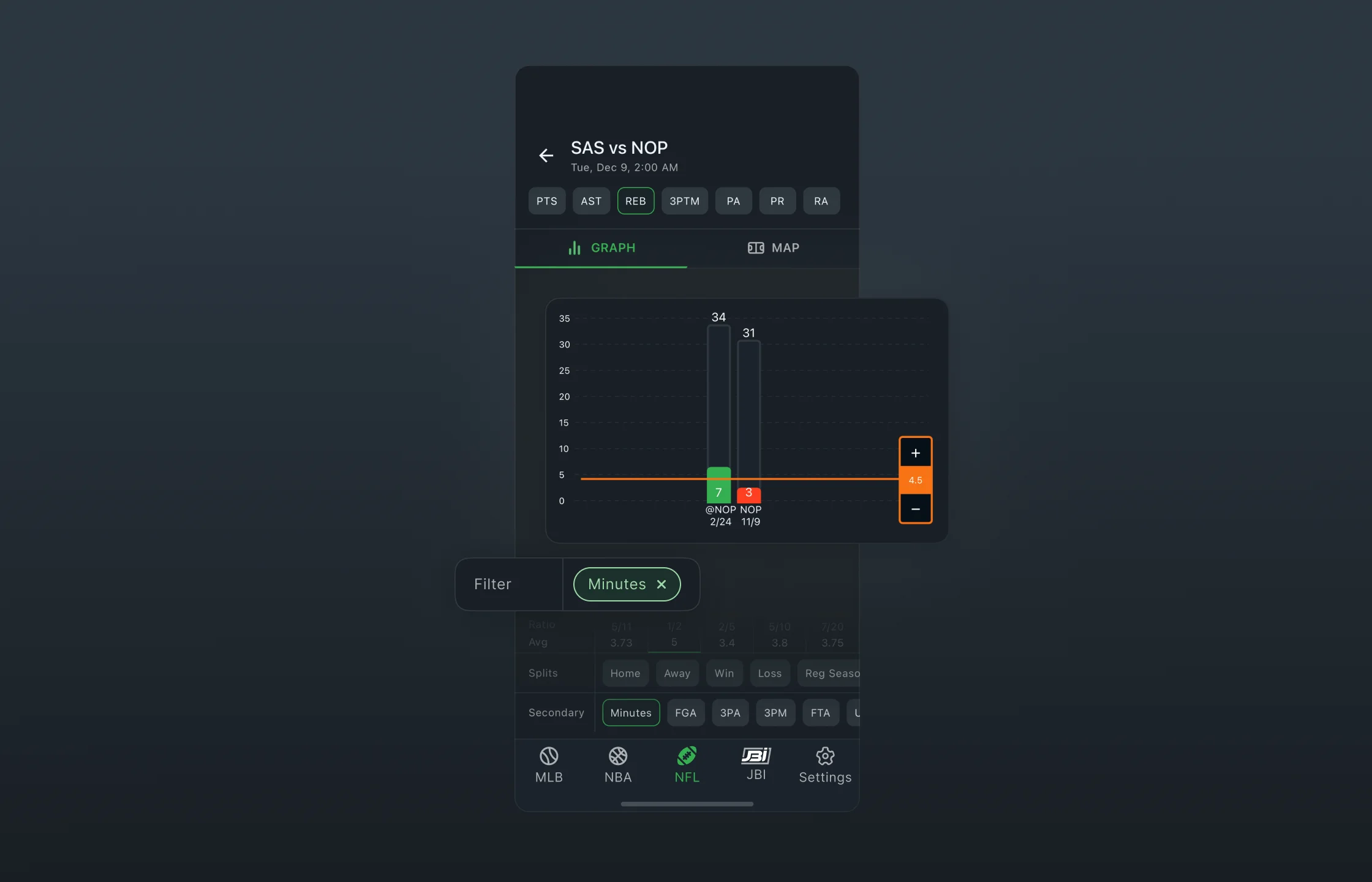 Secondary filters and matchup context for deeper screening