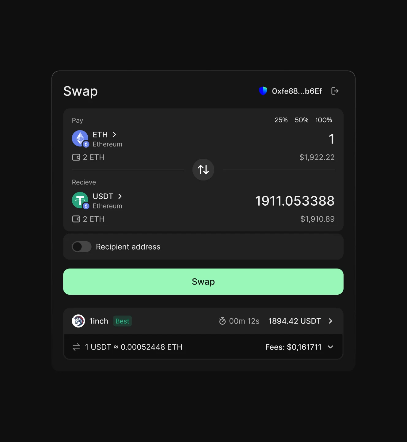 swap widget