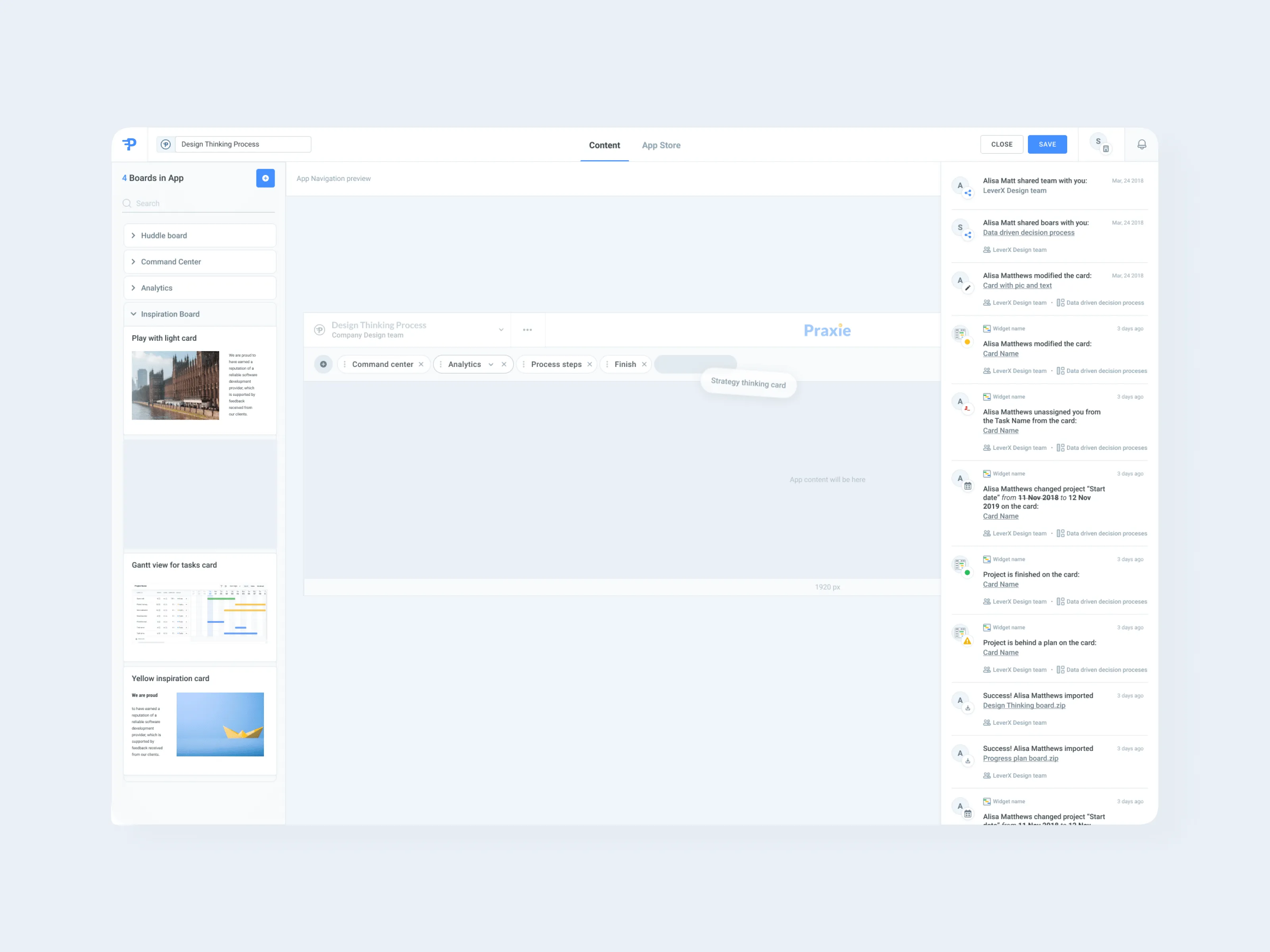 The unique user interface of the solution developed by Emerline