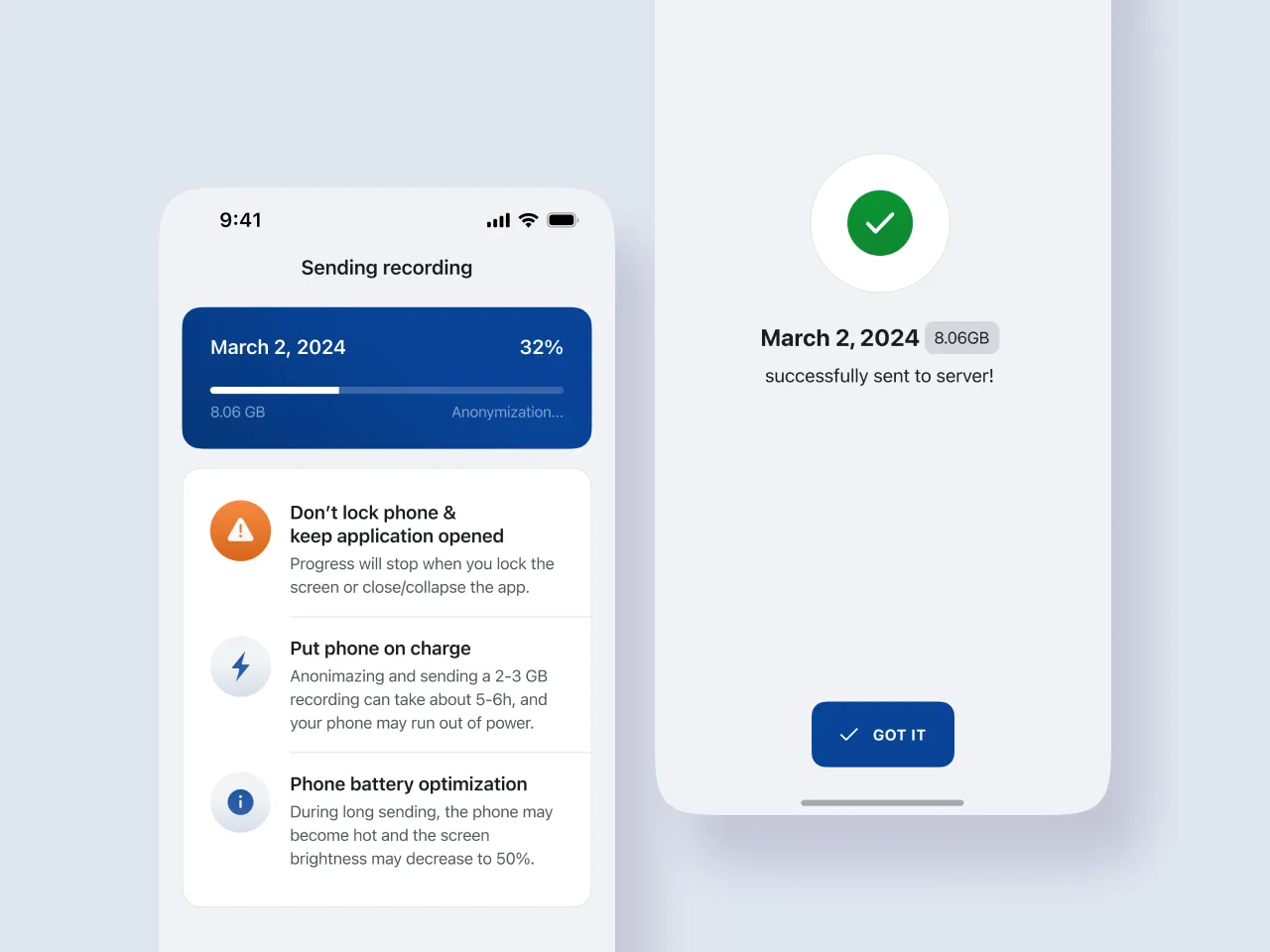 The unique user interface of the solution developed by Emerline