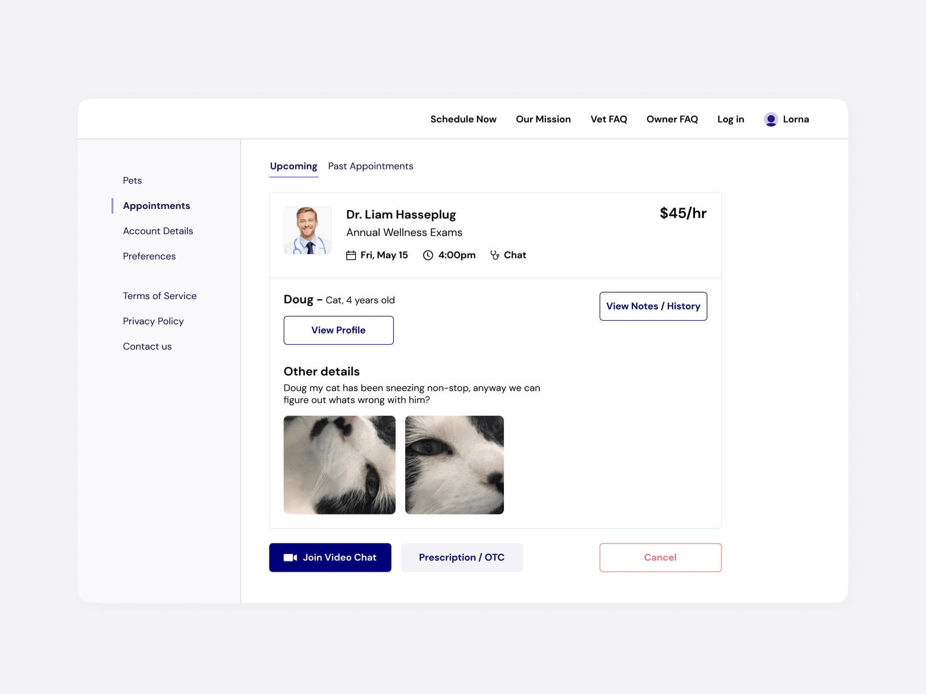 The unique user interface of the solution developed by Emerline