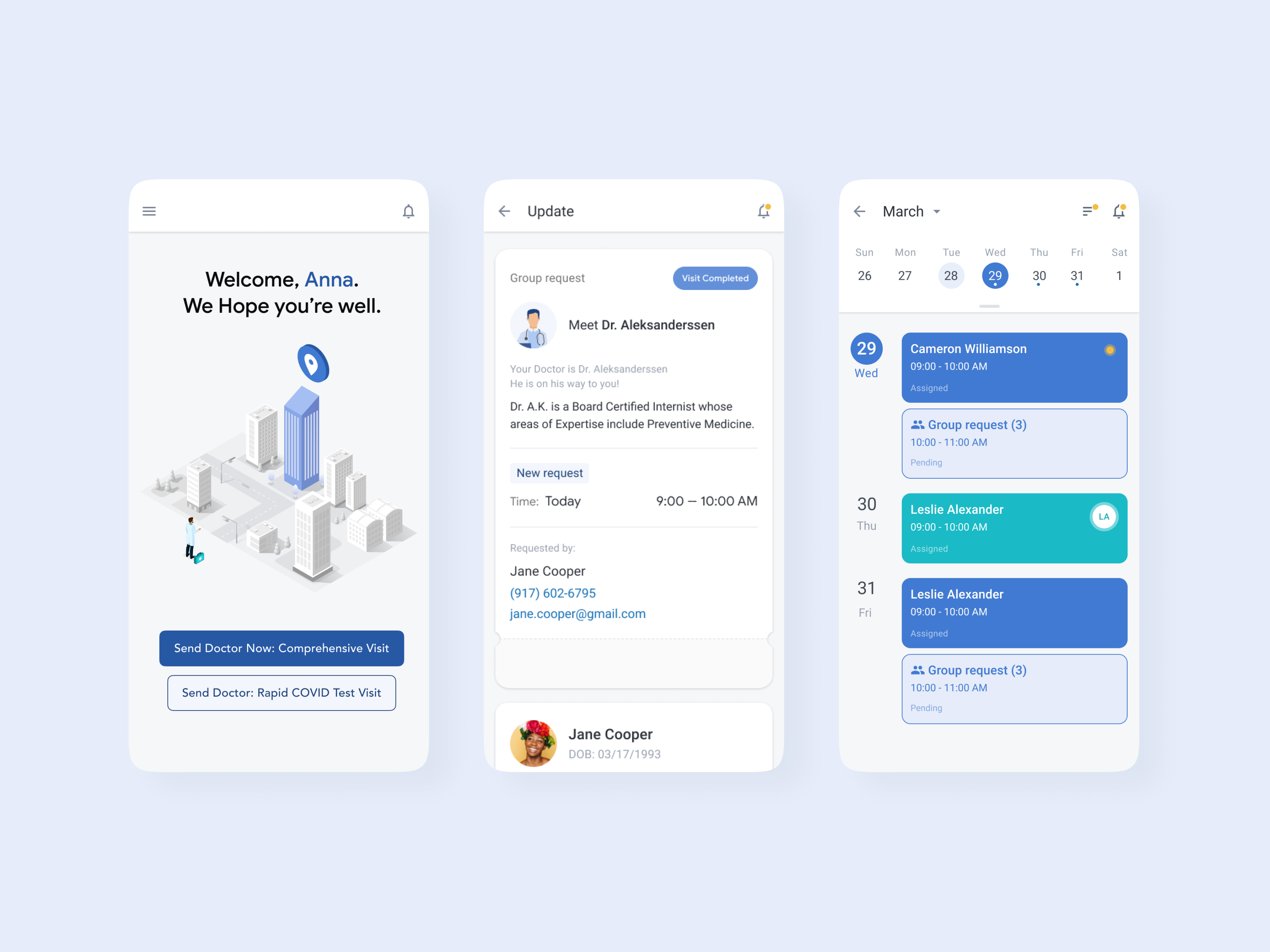 Uber-Like App for Doctors with Custom EMR
