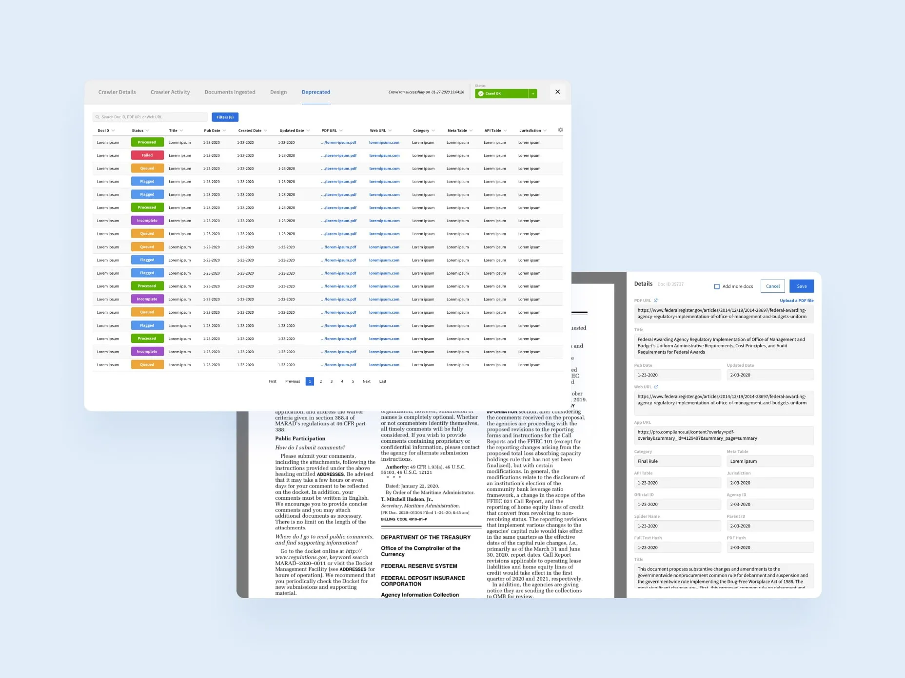 The unique user interface of the solution developed by Emerline
