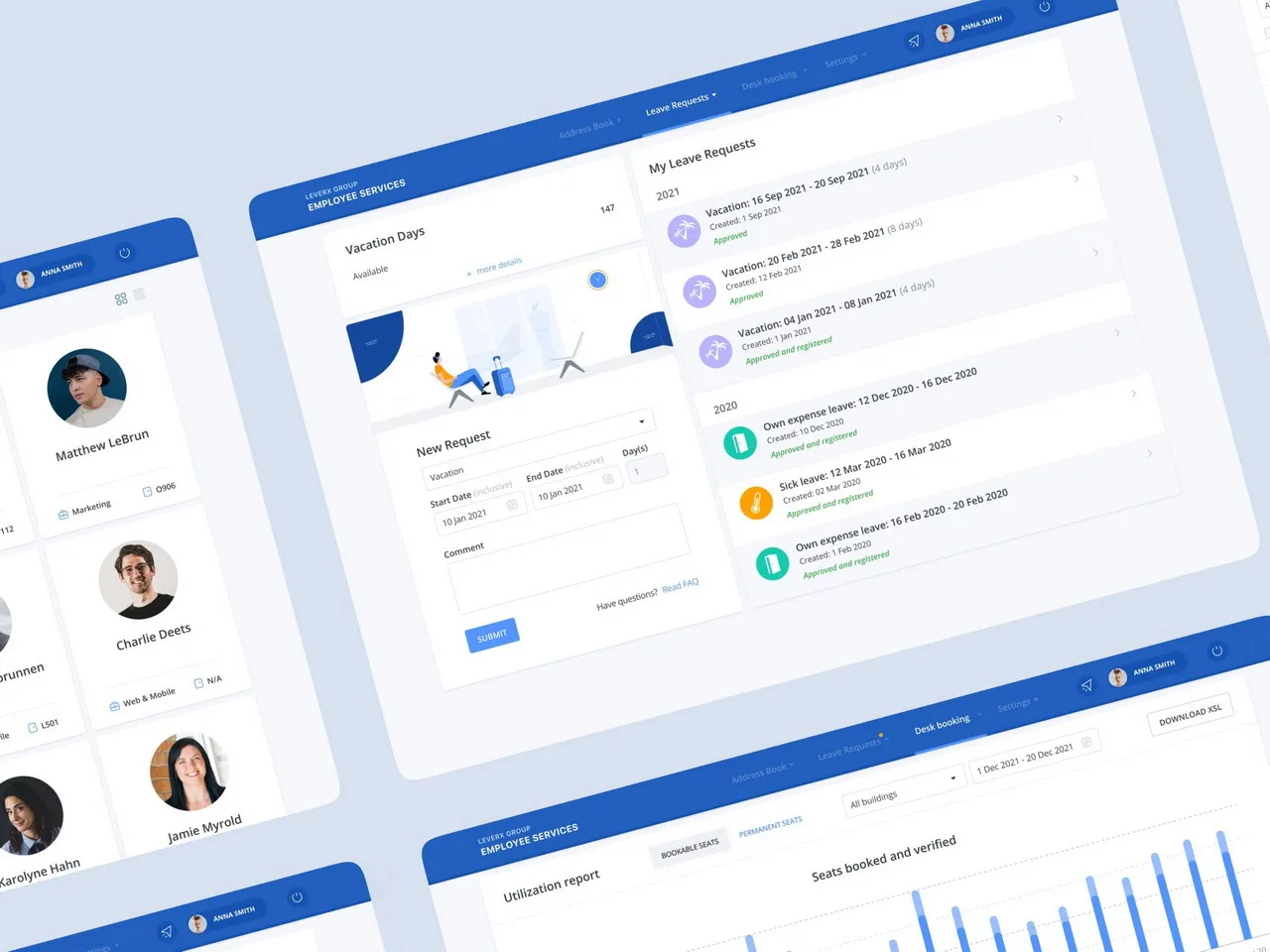 Enterprise-Scale Employee Management Portal Development