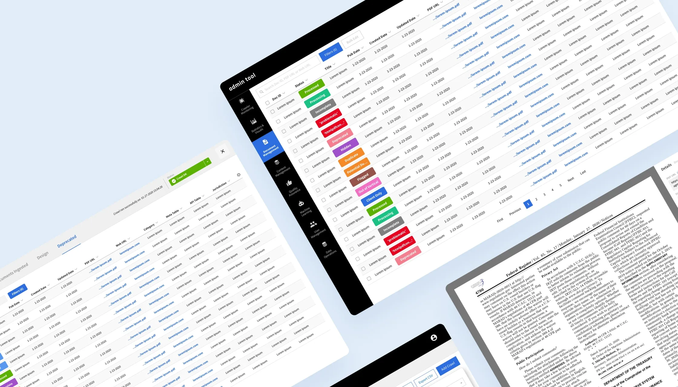The unique user interface of the solution developed by Emerline