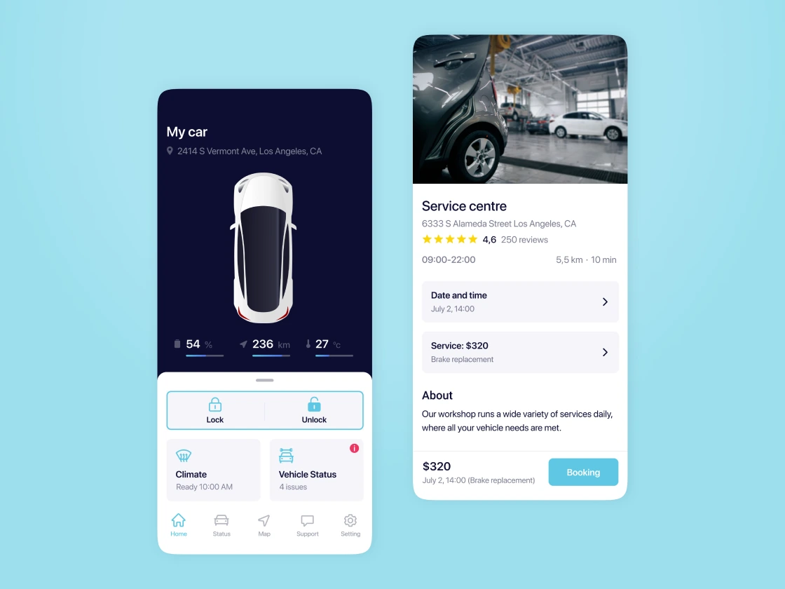 The unique user interface of the solution developed by Emerline