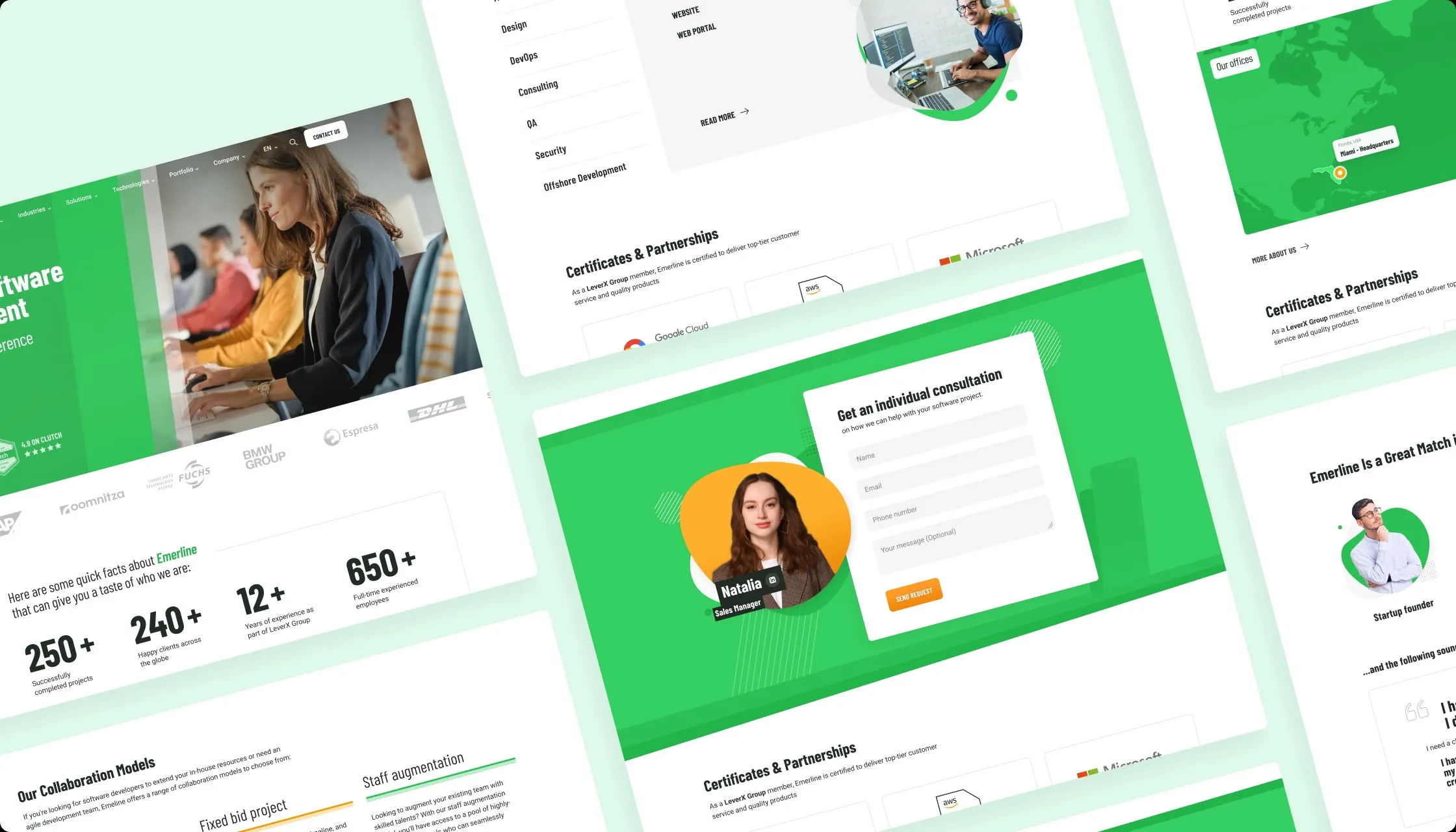 The unique user interface of the solution developed by Emerline