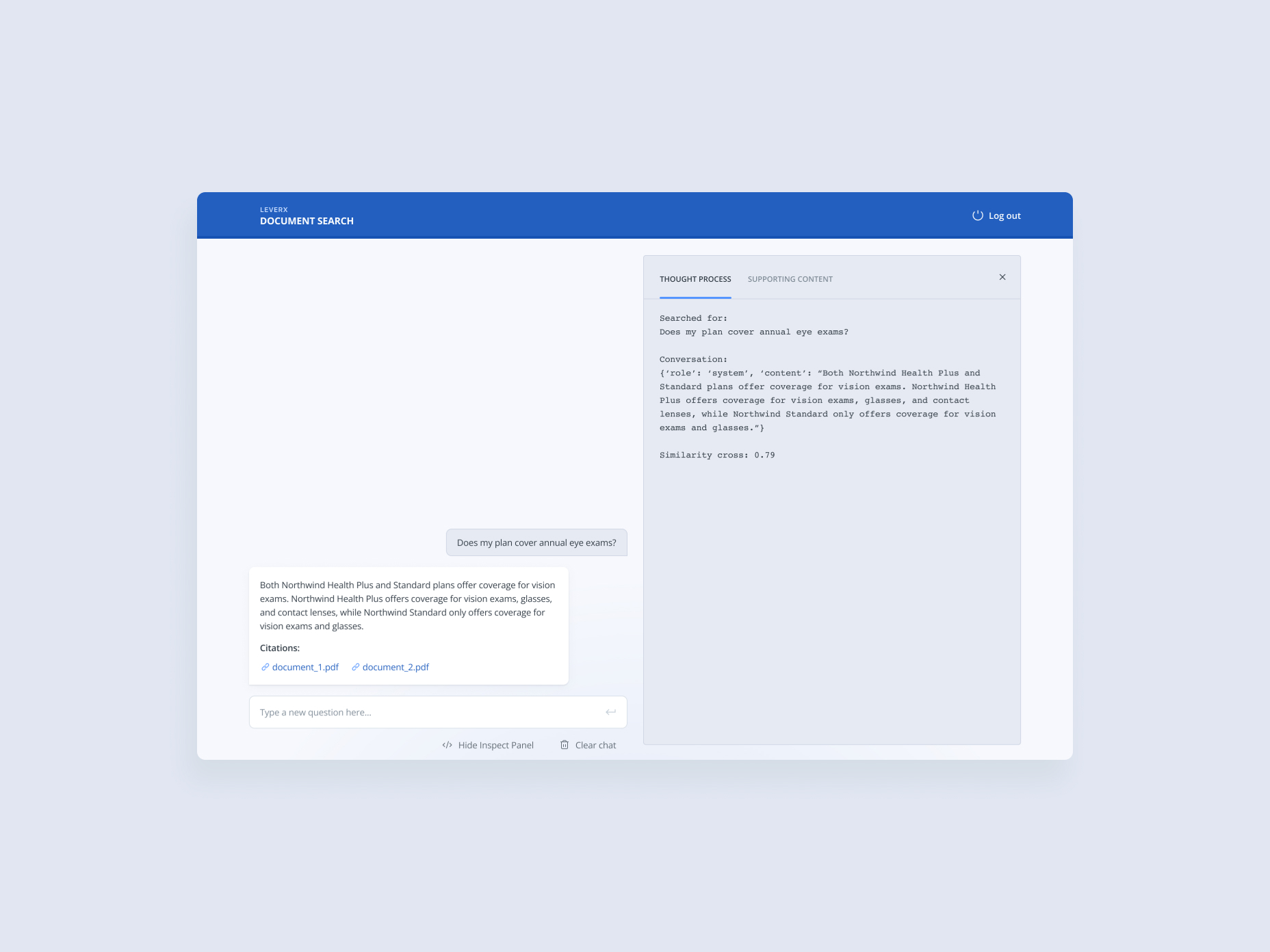 The unique user interface of the solution developed by Emerline