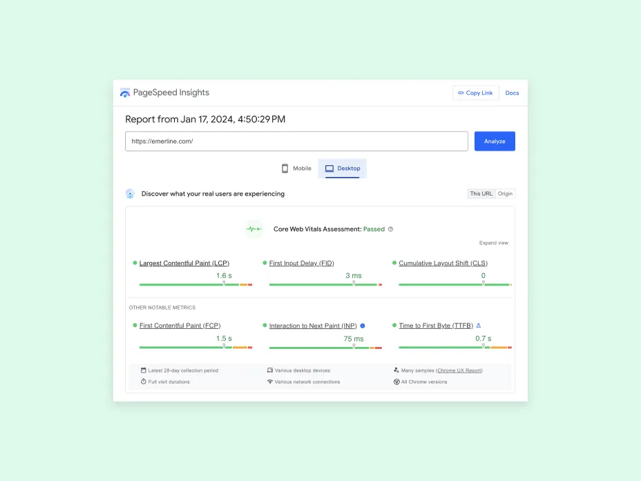 The unique user interface of the solution developed by Emerline