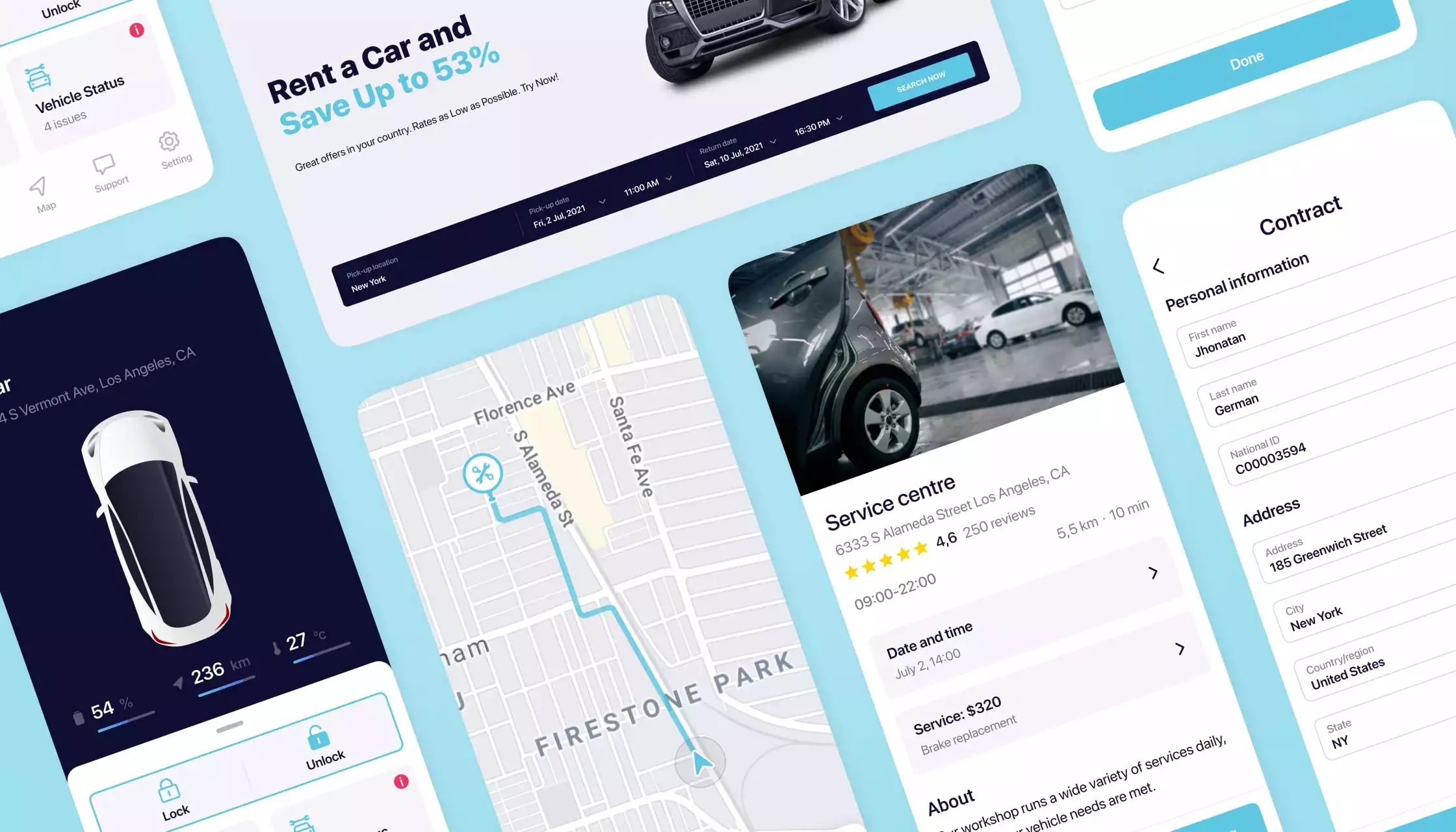 The unique user interface of the solution developed by Emerline