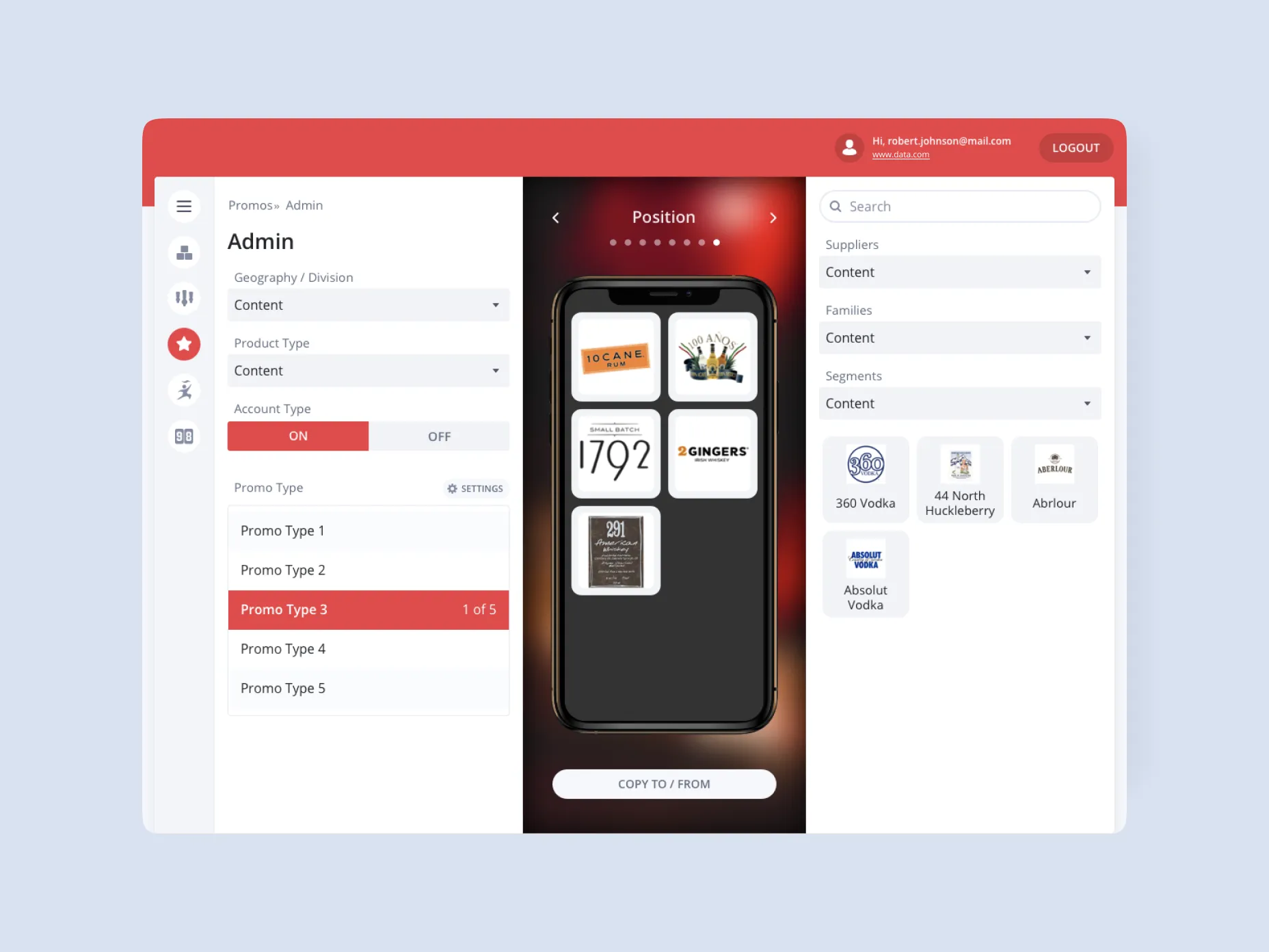 The unique user interface of the solution developed by Emerline