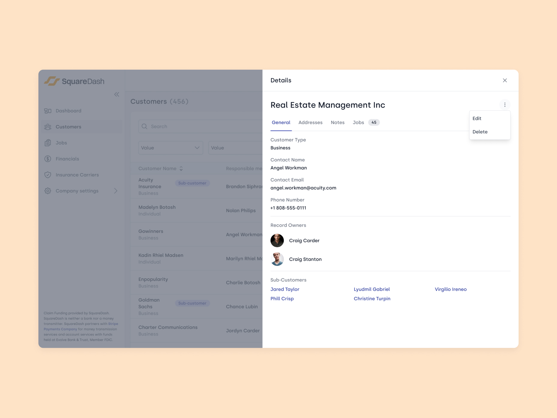 The unique user interface of the solution developed by Emerline