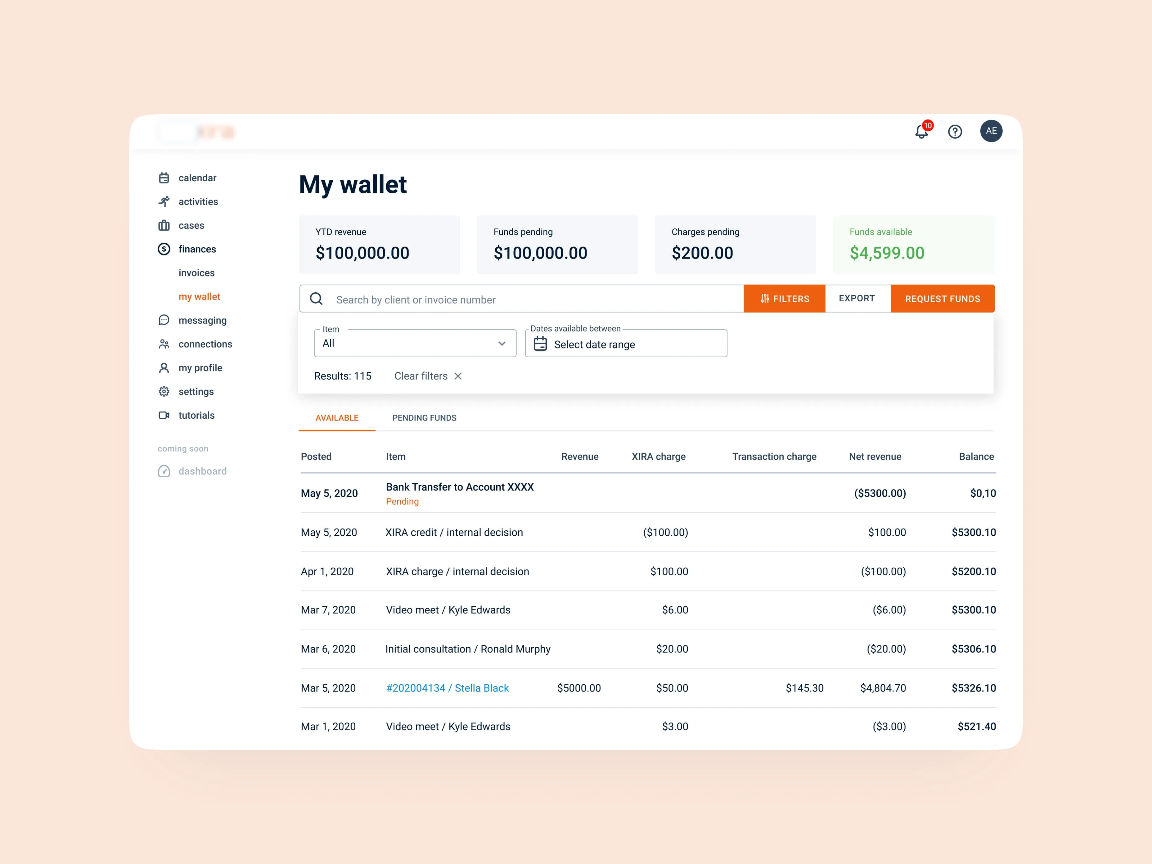 The unique user interface of the solution developed by Emerline