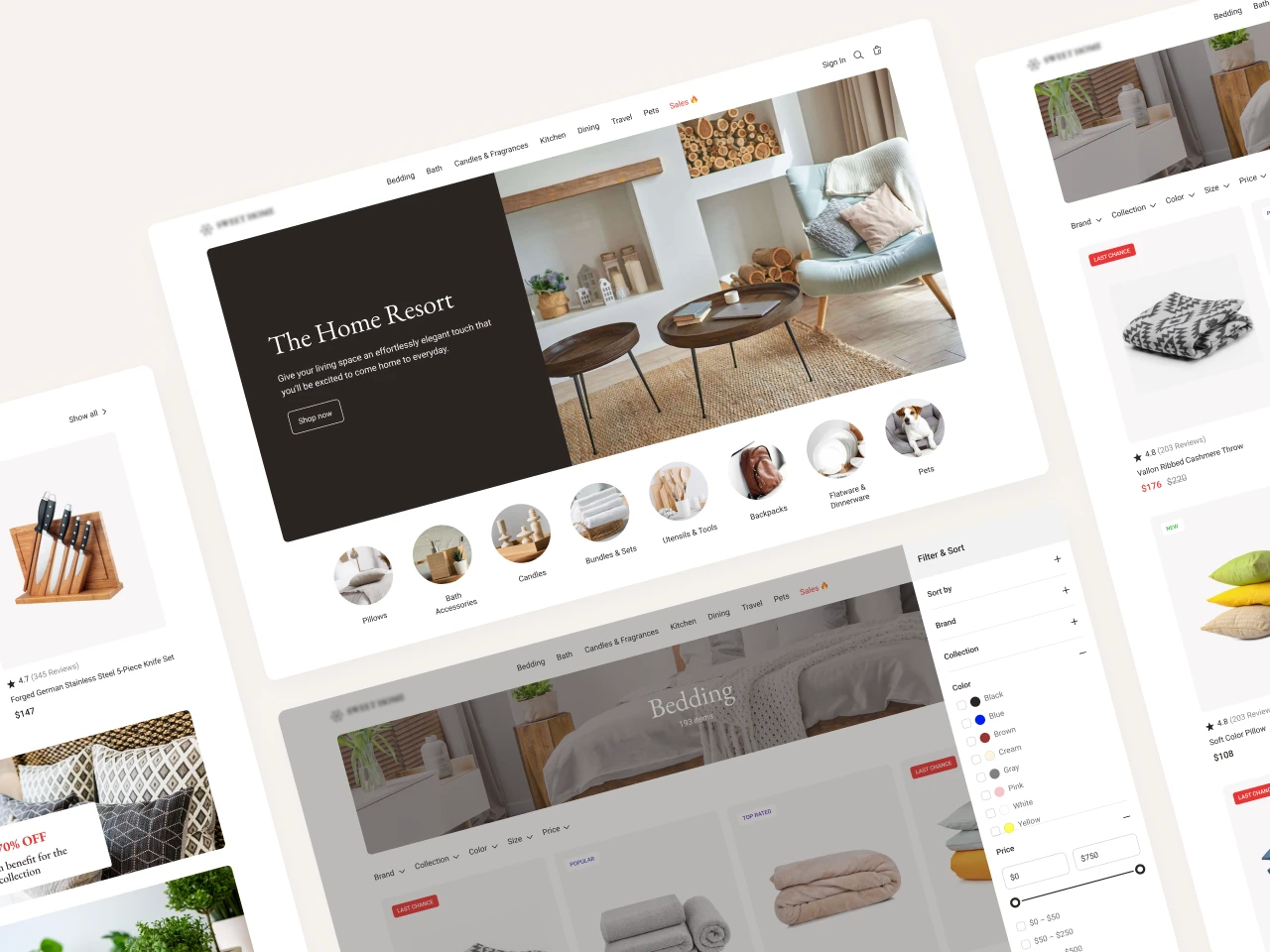 Online Store Development Services for a Fragrance and Home Decor Company