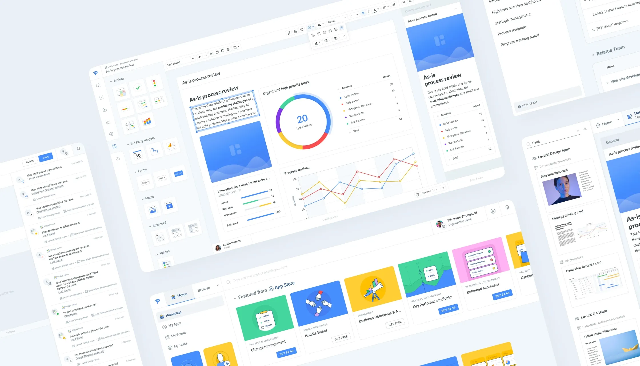 The unique user interface of the solution developed by Emerline