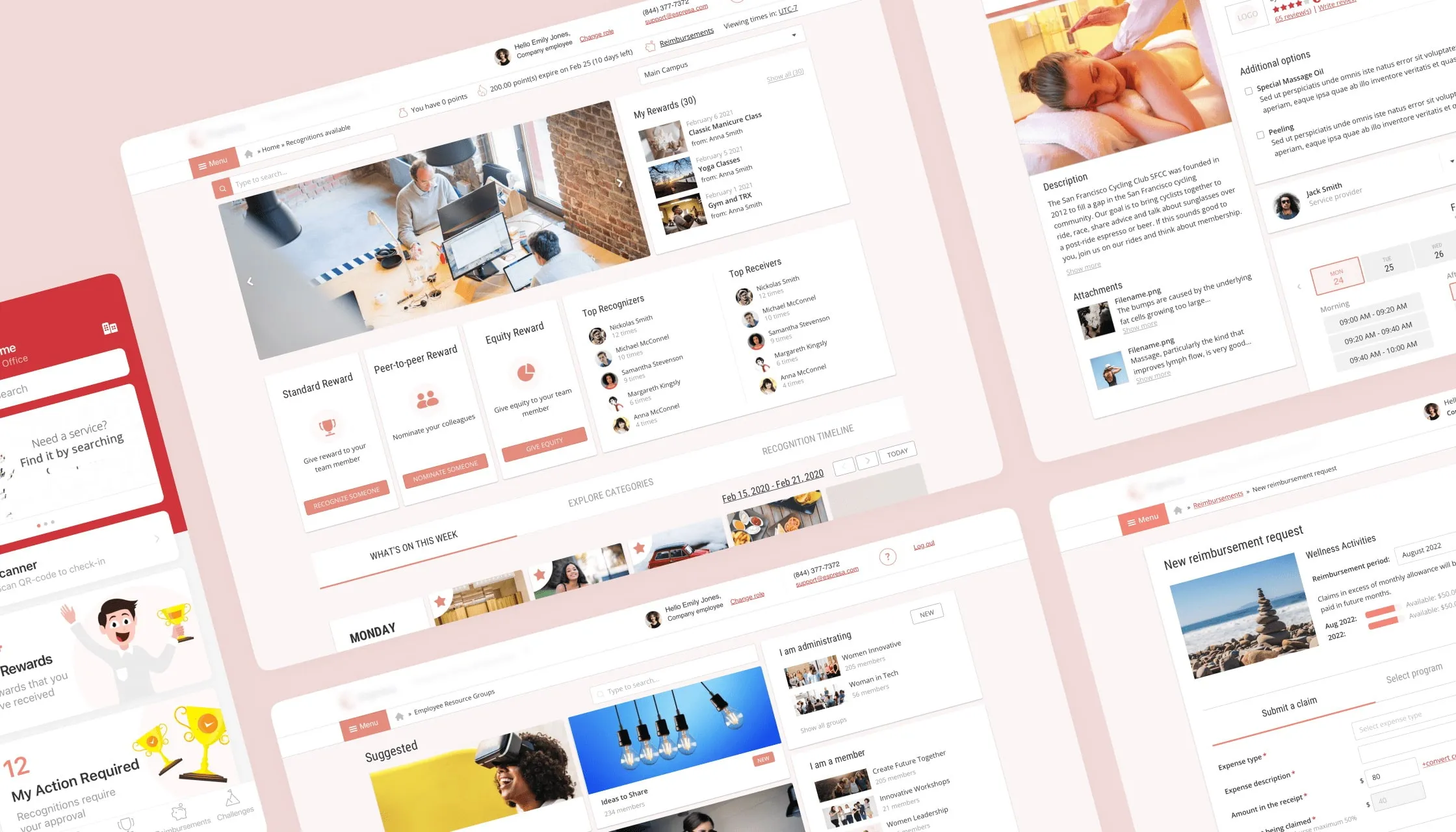 The unique user interface of the solution developed by Emerline