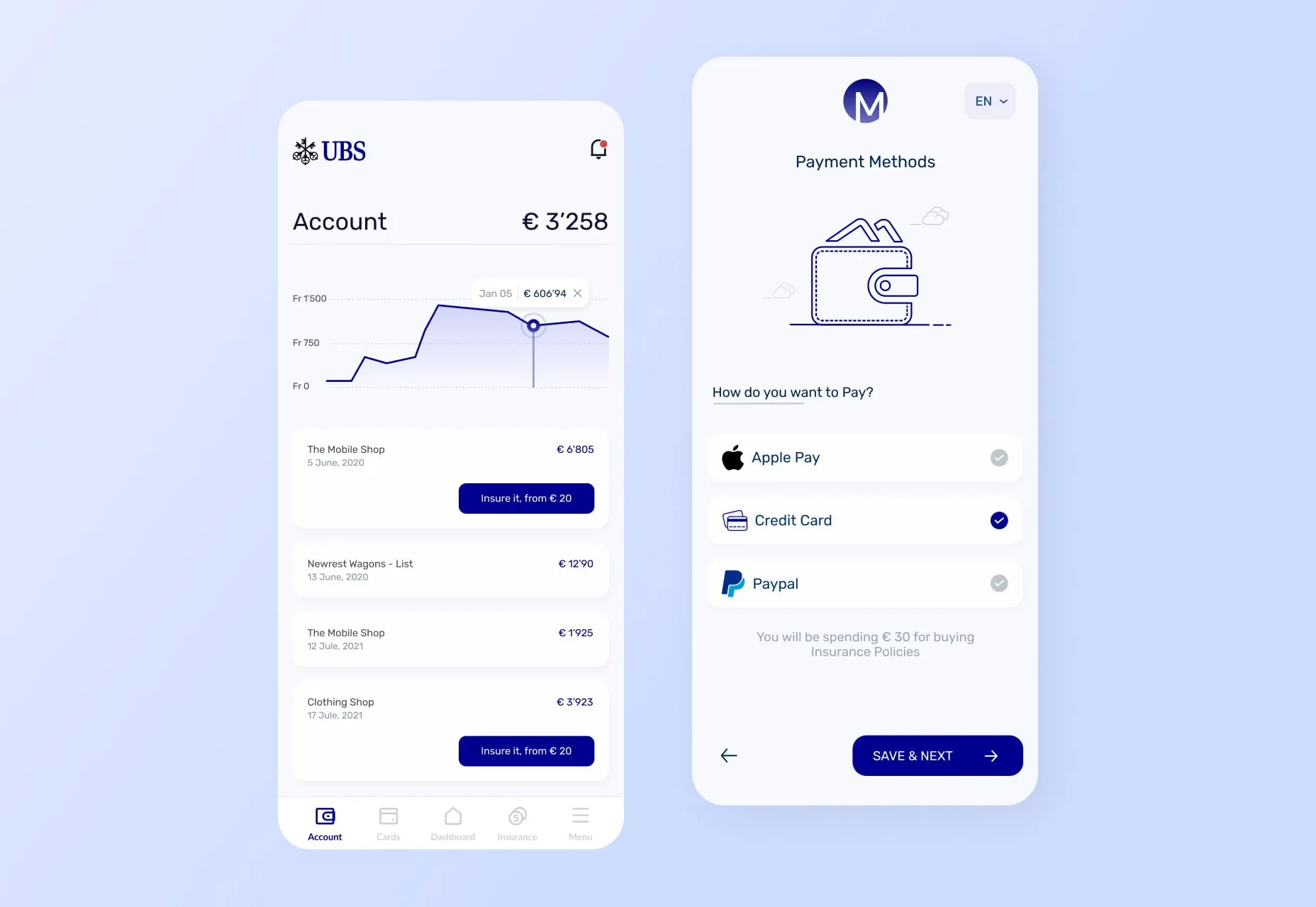 The unique user interface of the solution developed by Emerline