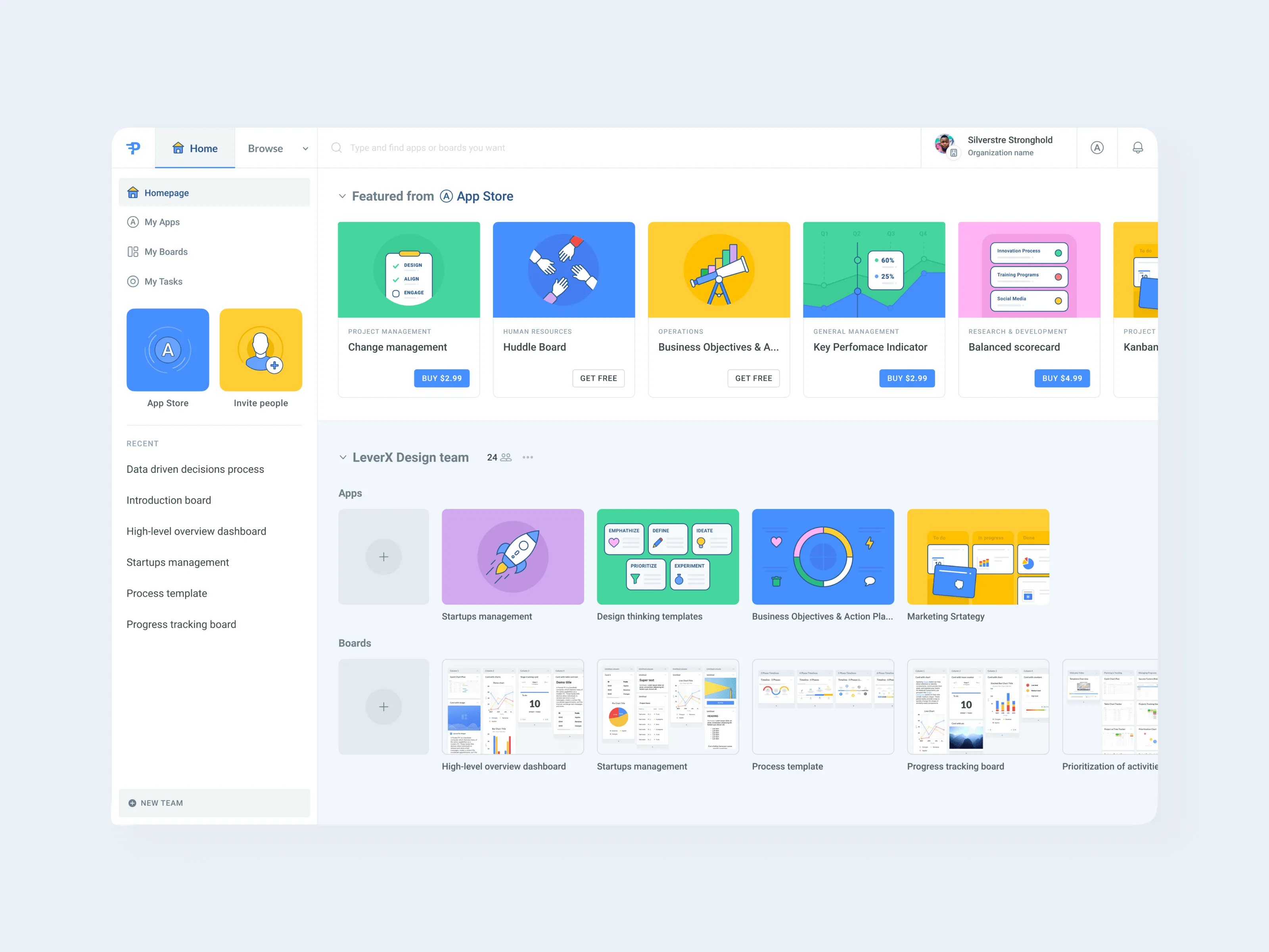 The unique user interface of the solution developed by Emerline
