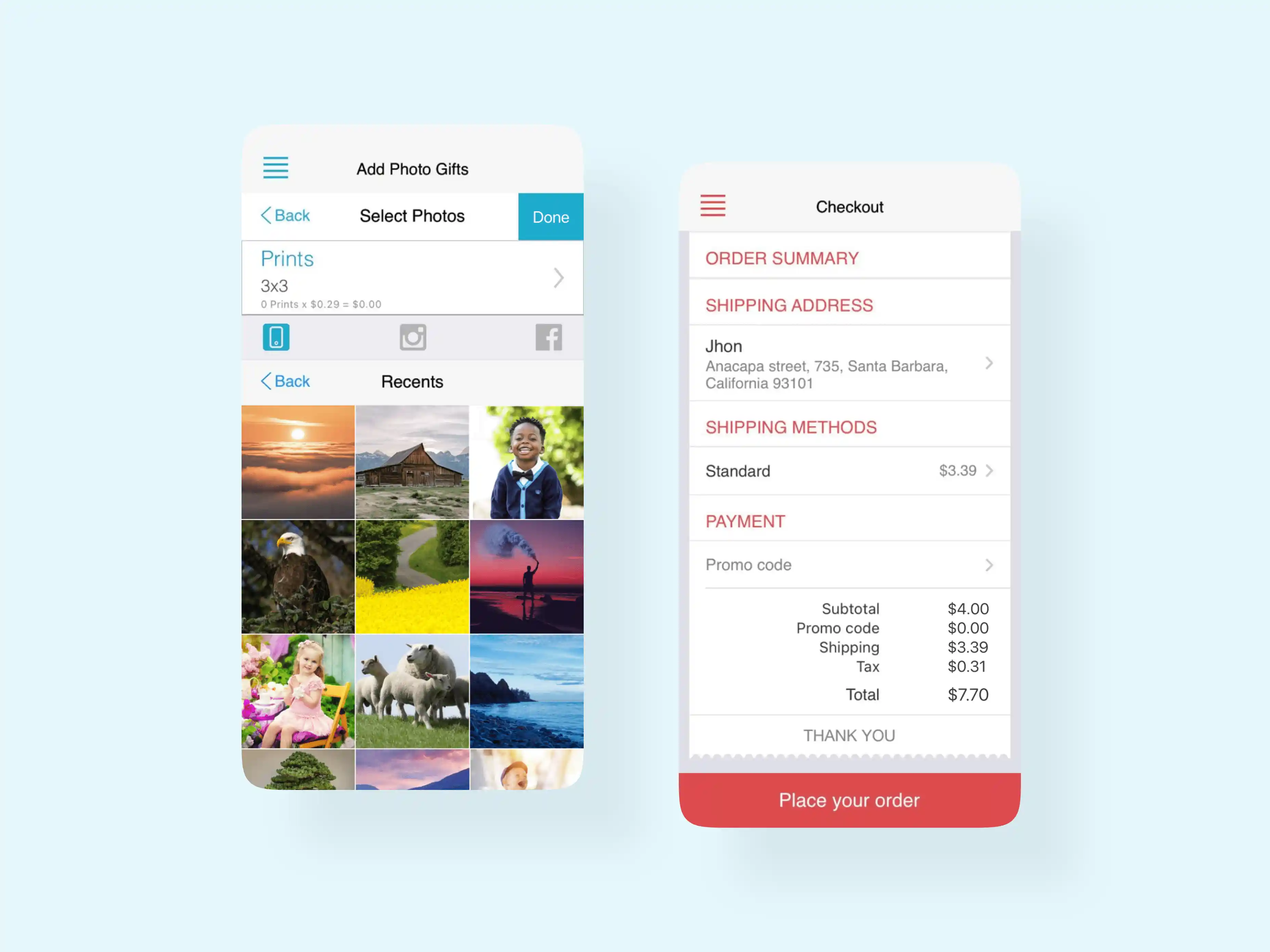 Development of Web and Mobile Photo Printing Solutions
