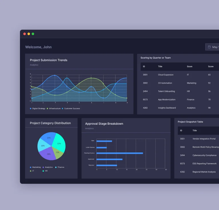 Project intake app